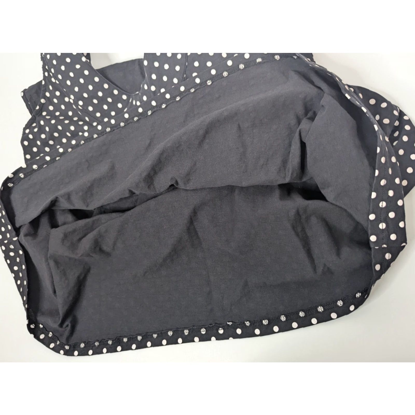 Vintage Anthony Richards V-Neck Polka Dot Black White Sleeveless Long Tunic Women's XL Size XL / US 12-14 / IT 48-50 - 7 Thumbnail