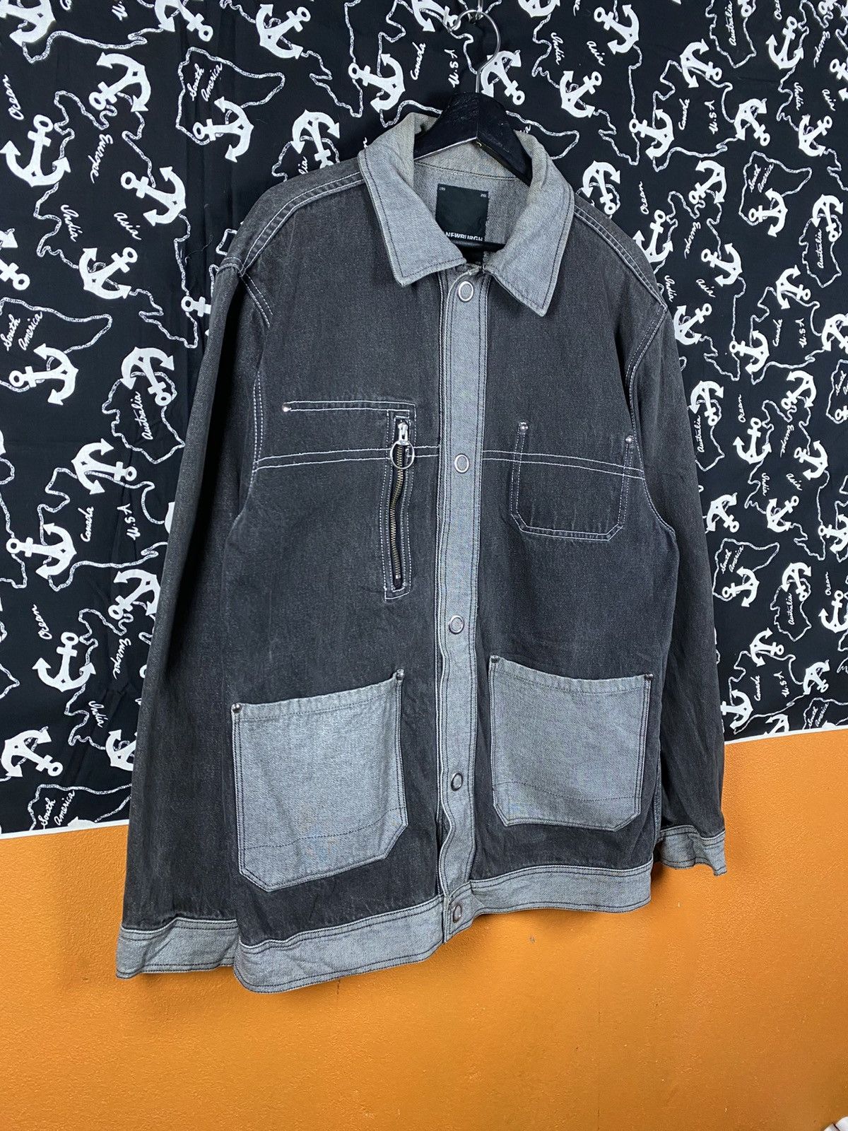 Vintage Newburgh The Original Two-Tone Denim Work Jacket Size US L / EU 52-54 / 3 - 5 Thumbnail