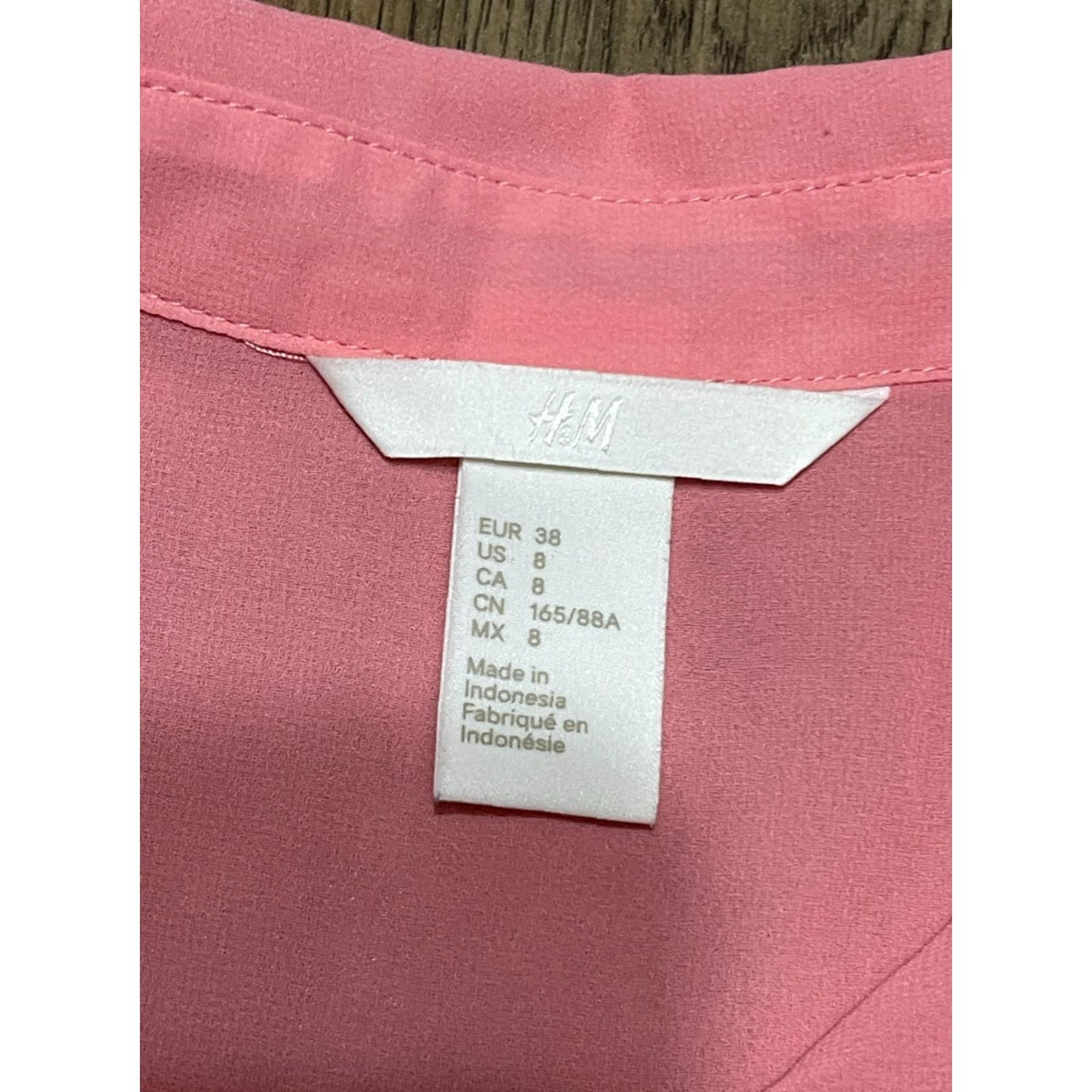H&M H&M Shirt Womens Size 8 Pink Sleeveless Button-Up Lightweight Casual Modern Size M / US 6-8 / IT 42-44 - 6 Thumbnail