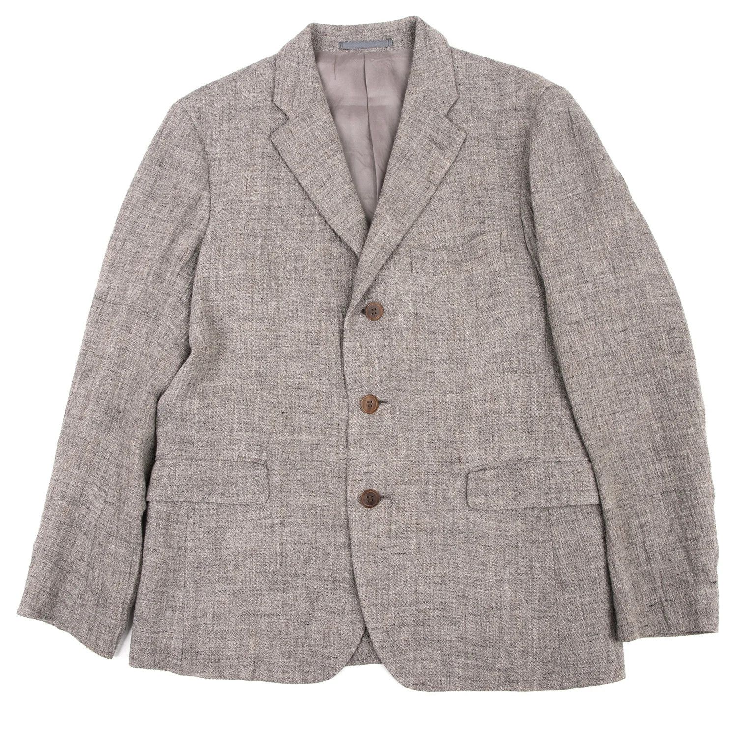 Issey Miyake Linen 3B Jacket in Gray with Some Discoloration Size US S / EU 44-46 / 1 - 1 Thumbnail