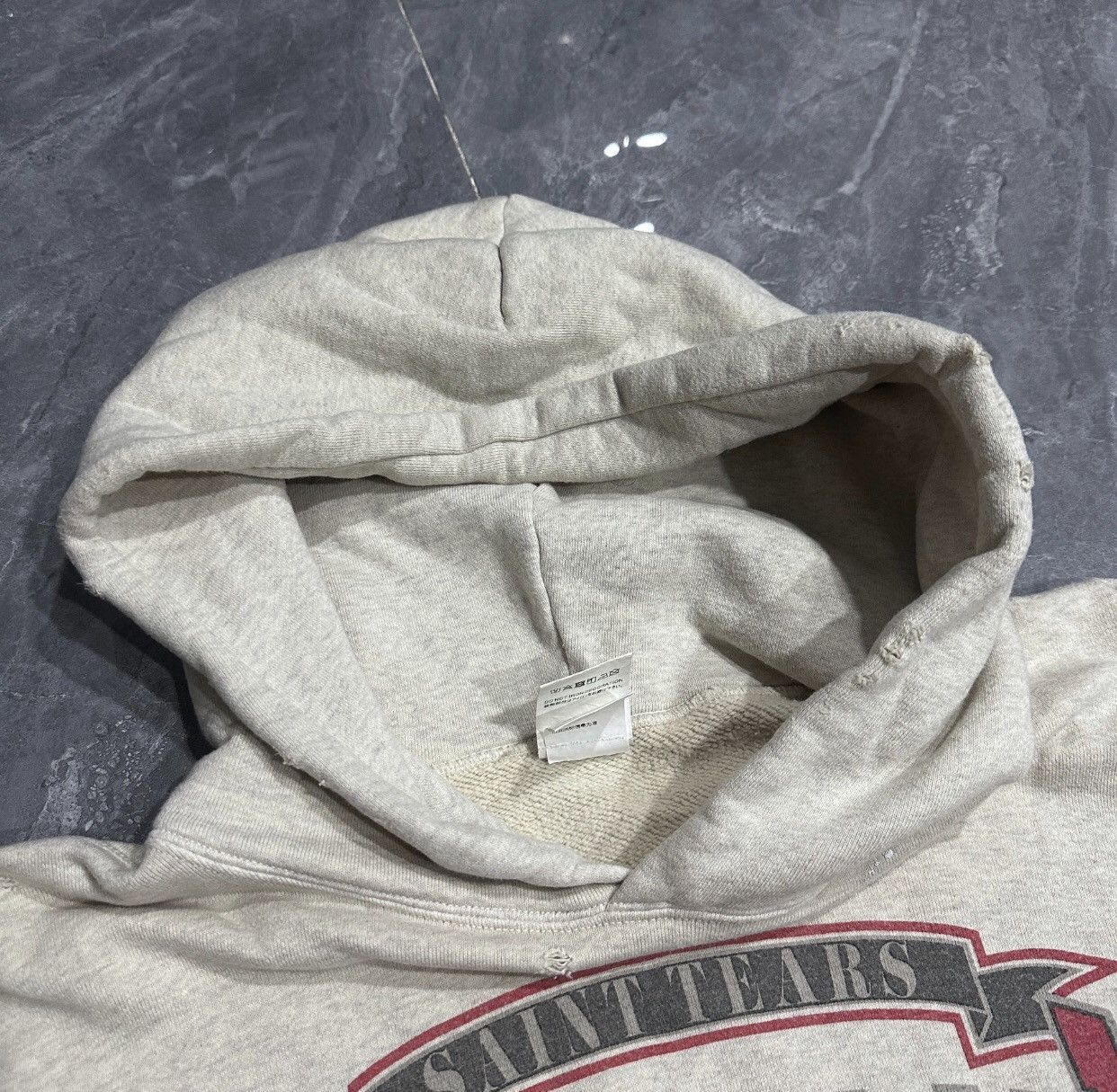 Saint Michael Saint Michael Champion Holy Grail Washed Rice Curled Hoodie Size US L / EU 52-54 / 3 - 4 Thumbnail