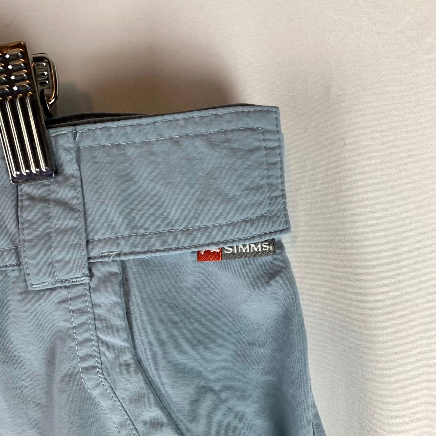 Vintage Simms Fishing Pants Men XXL Light Blue Lightweight Nylon Quick-Dry Outdoor Size US 39 - 3 Thumbnail