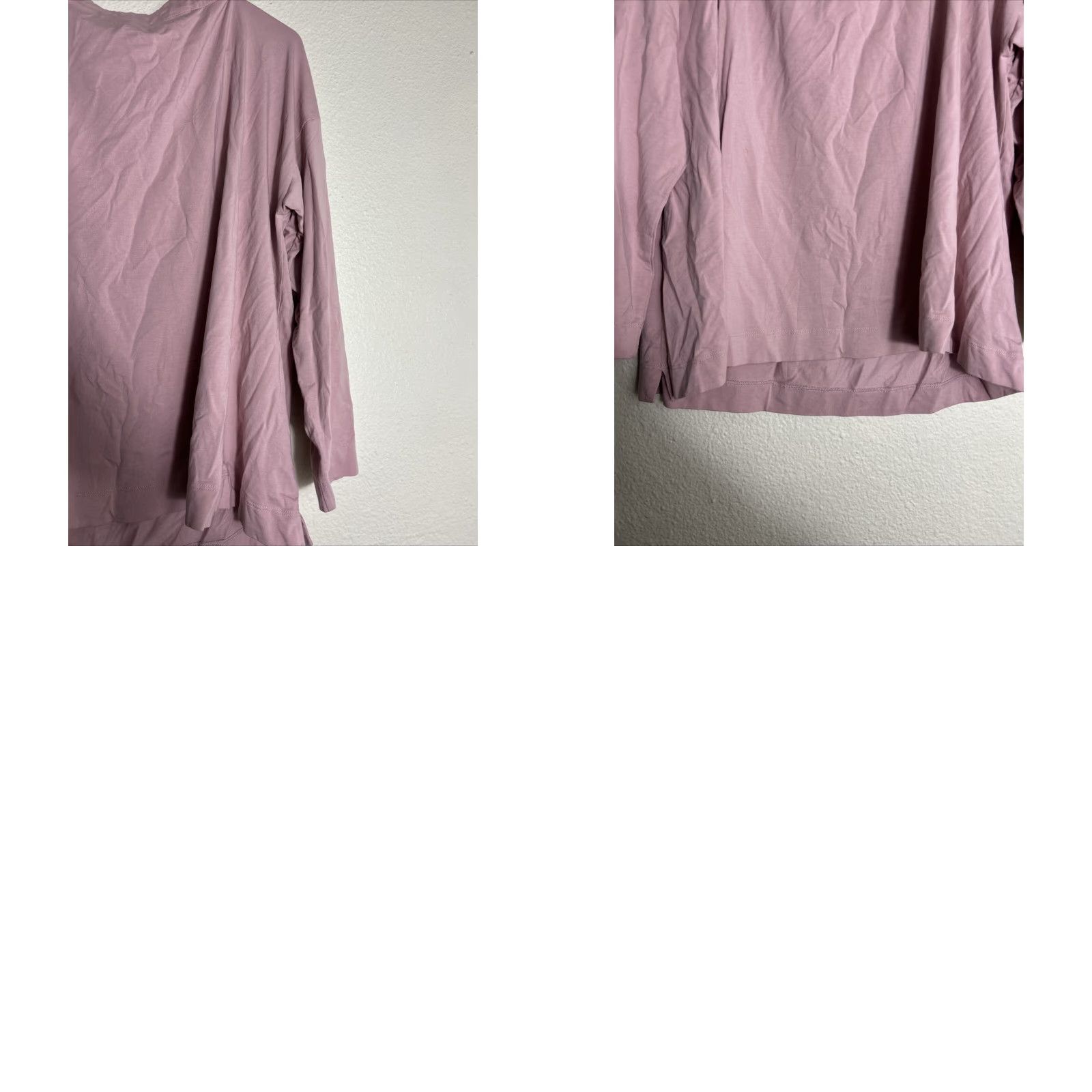 J. Jill J. Jill Top Womens PXL Pink Luxe Supima Cotton T-Shirt Long Sleeve Size XL / US 12-14 / IT 48-50 - 9 Thumbnail