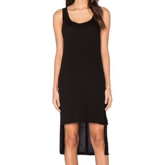 Other LNA Women's Tank Dress High Low Sleeveless Gauze Black XS Size XS / US 0-2 / IT 36-38 - 2 Thumbnail