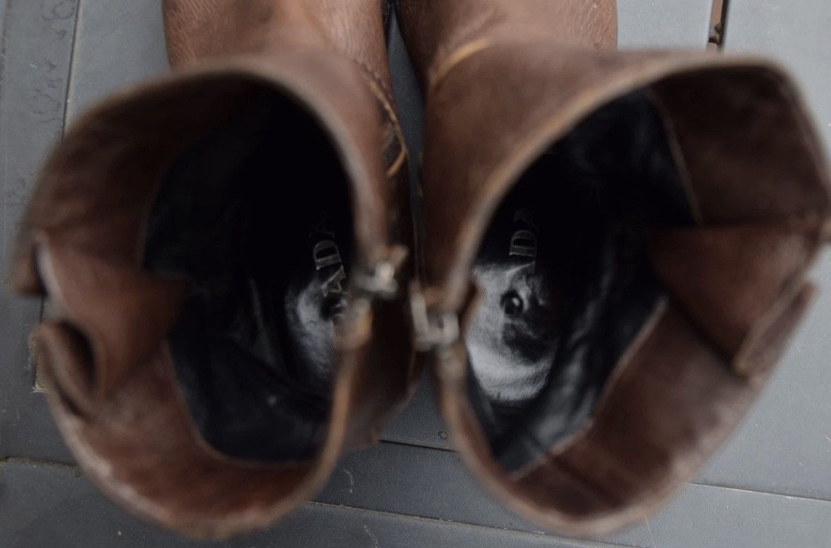 Prada prada leather boots Size US 7 / IT 37 - 4 Thumbnail