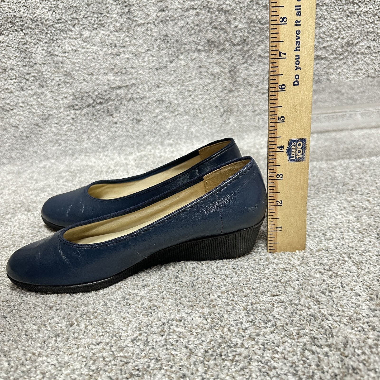 Other Vintage 80s 90s Wedge Shoes 7 Leather Comfort Luxury Office Size US 7 / IT 37 - 7 Thumbnail
