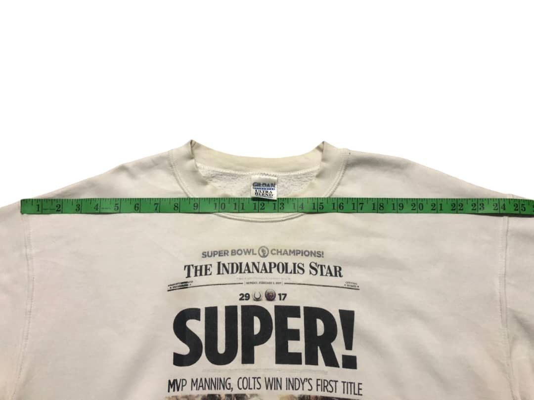 Gildan × Vintage Y2K Indianapolis Colts Championship Super Bowl Newspaper Size US L / EU 52-54 / 3 - 17 Thumbnail