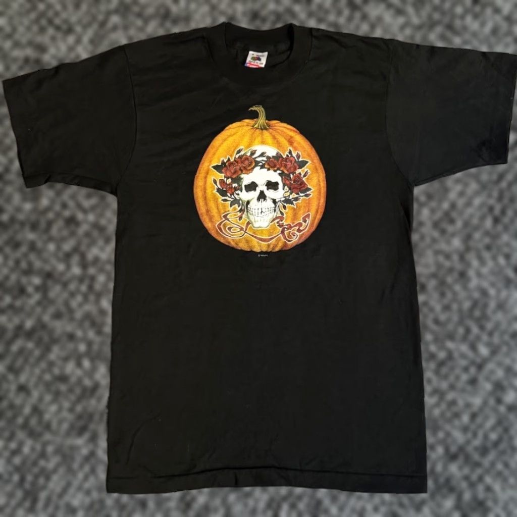 VINTAGE 1989 Grateful Dead Halloween Concert T Shirt Sz M Jerry Garcia Band 80s Nike