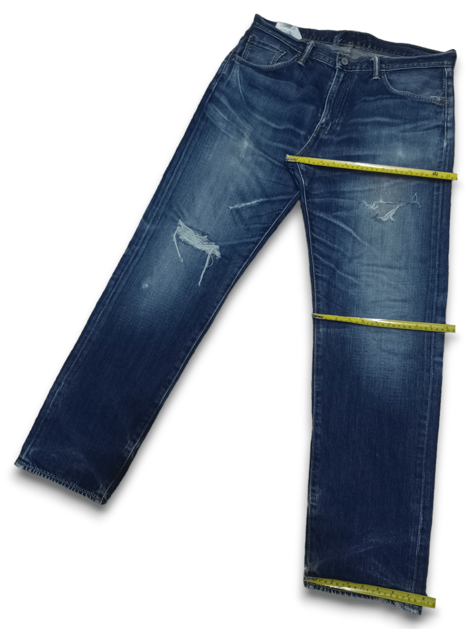 Levi's Vintage Levis 503 Blue Wash Loose Distressed Jeans Size US 36 / EU 52 - 10 Thumbnail