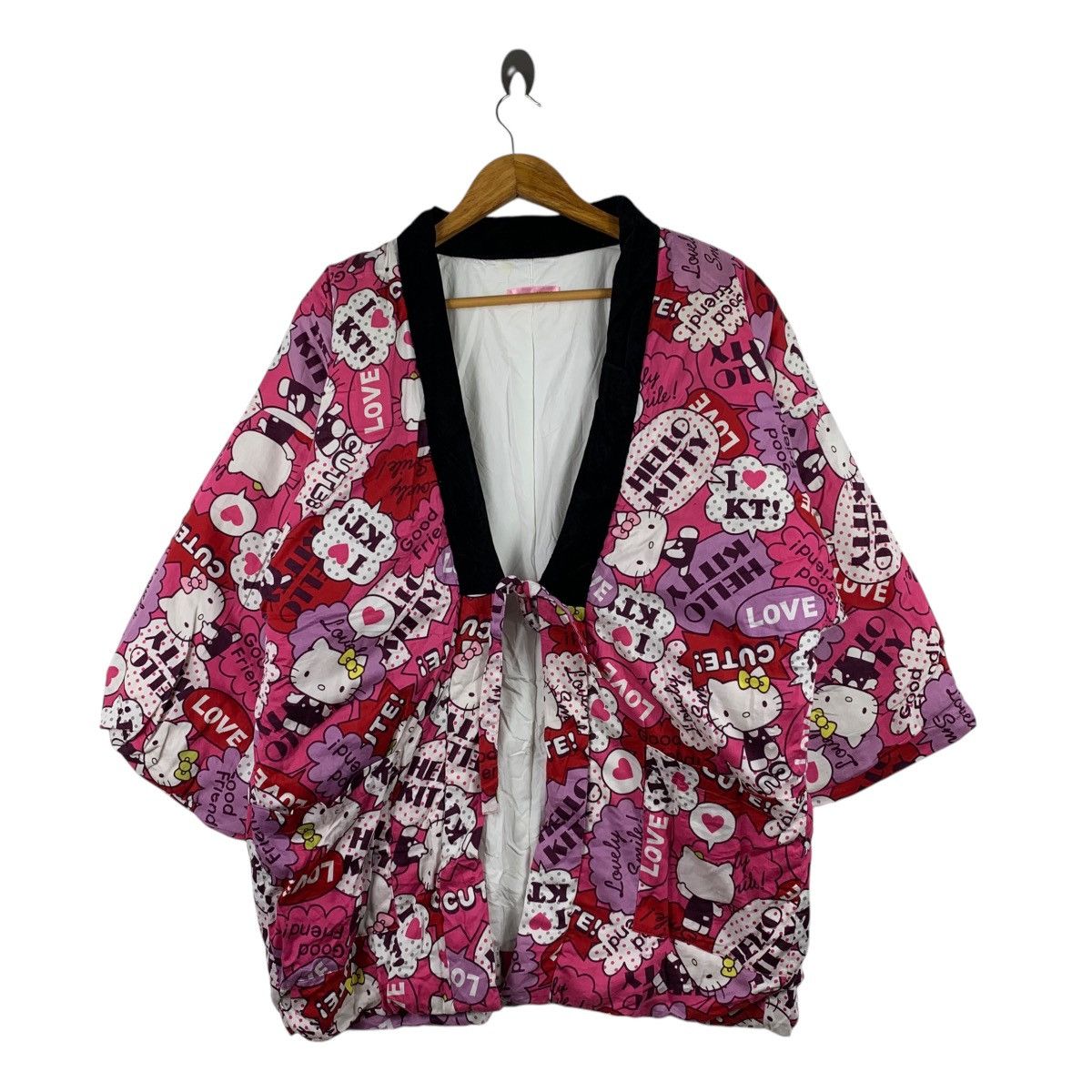 Japanese Brand × Vintage Vintage HELLO KITTY Japanese Cartoon Fullprint Jacket Size M / US 6-8 / IT 42-44 - 1 Thumbnail