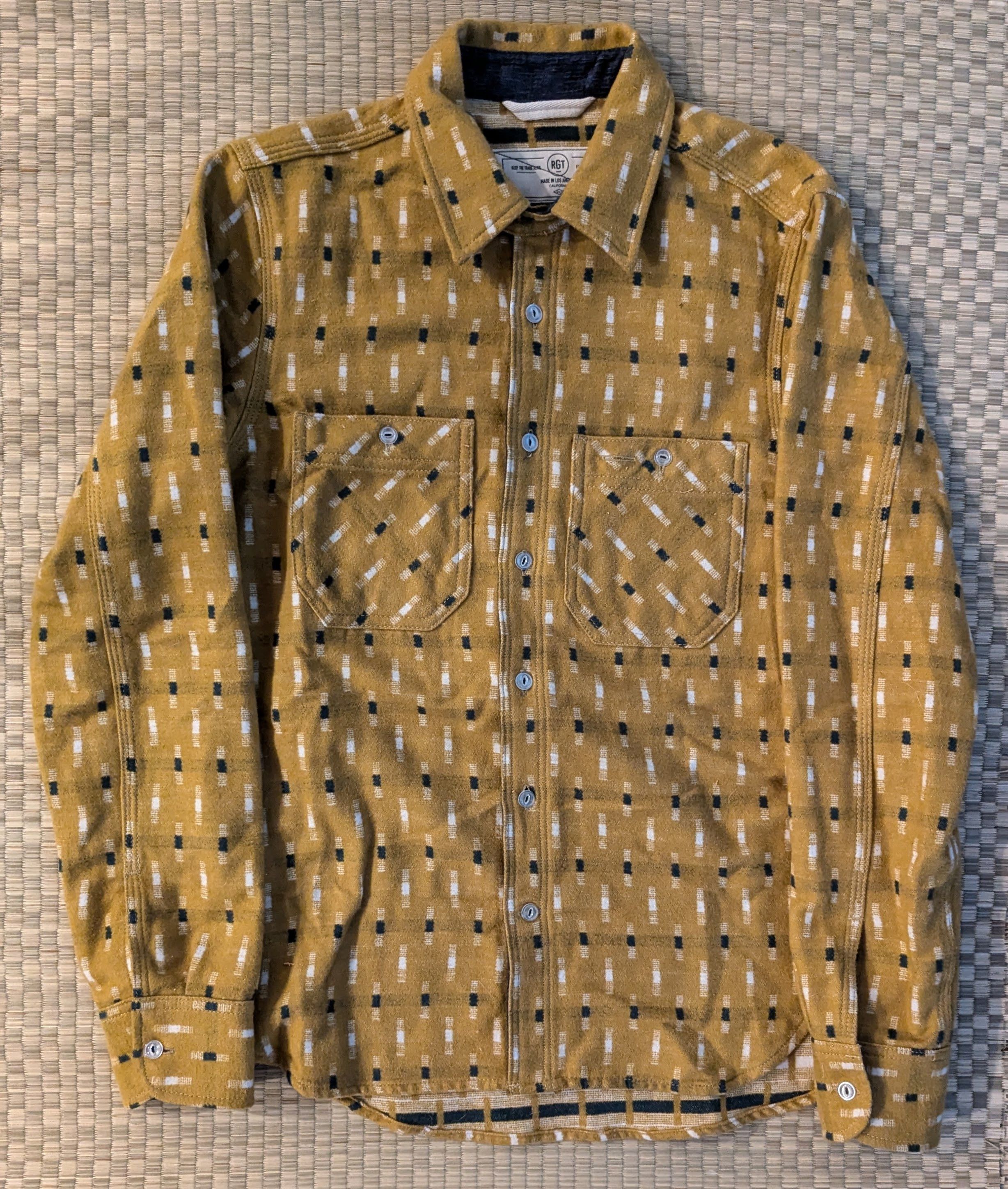 RGT Rogue Territory Geometric Pattern Cotton Brushed Flannel