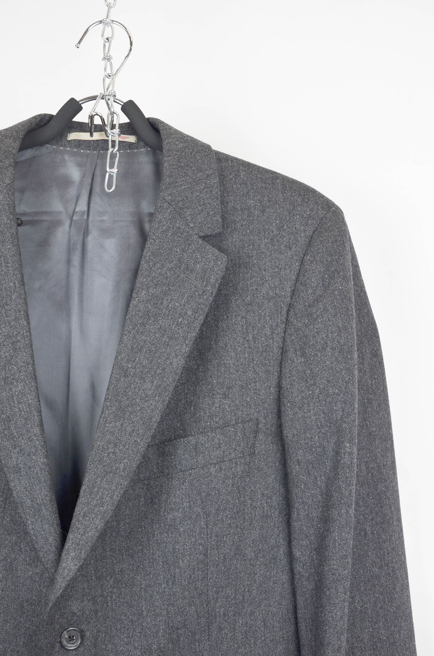 Burberry BURBERRY Wool Gray Blazer - M Size 48R - 5 Thumbnail