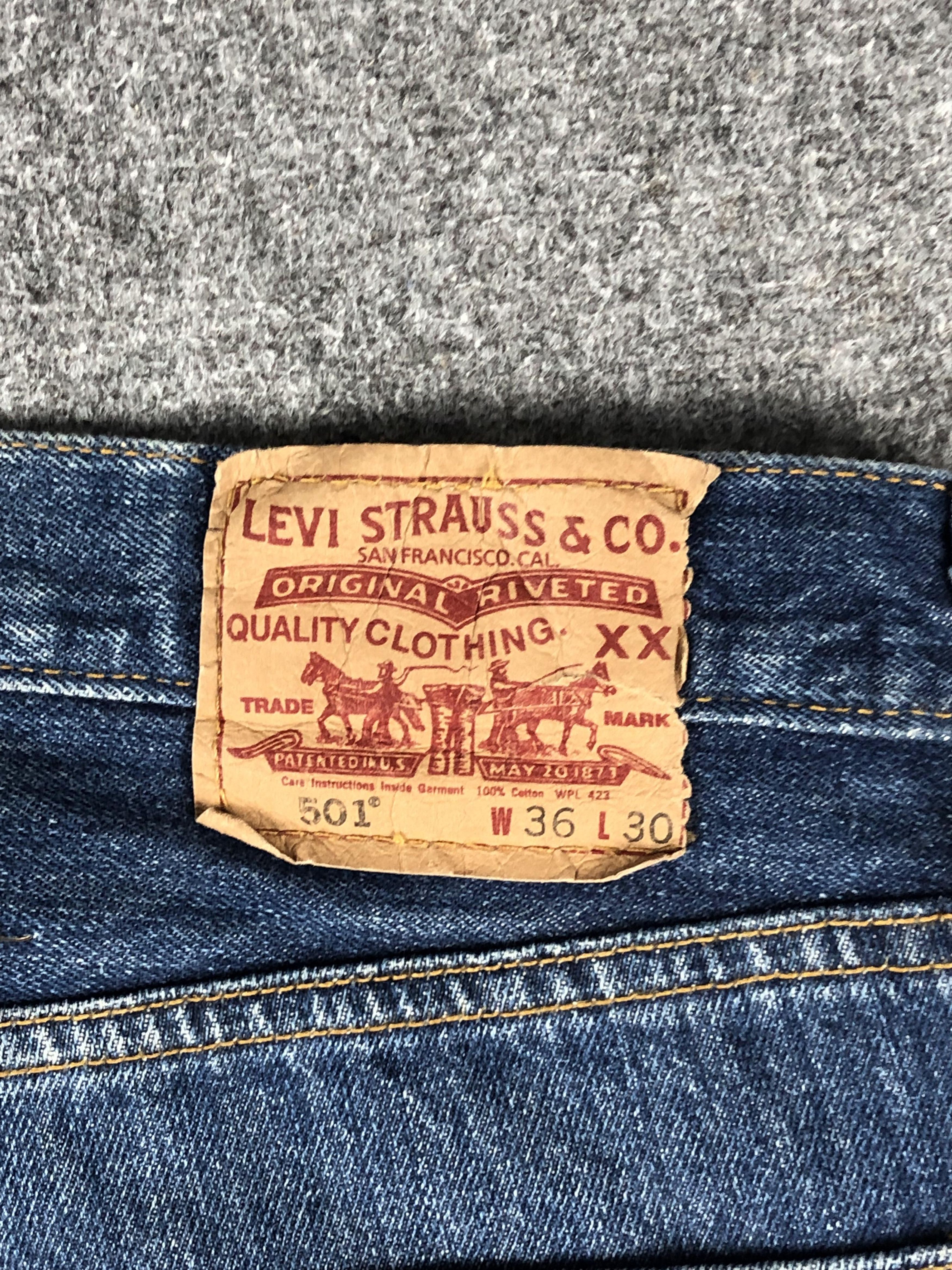 Levi's × Vintage Vintage Levis 501 Blue Denim DP2226 Size US 32 / EU 48 - 5 Thumbnail