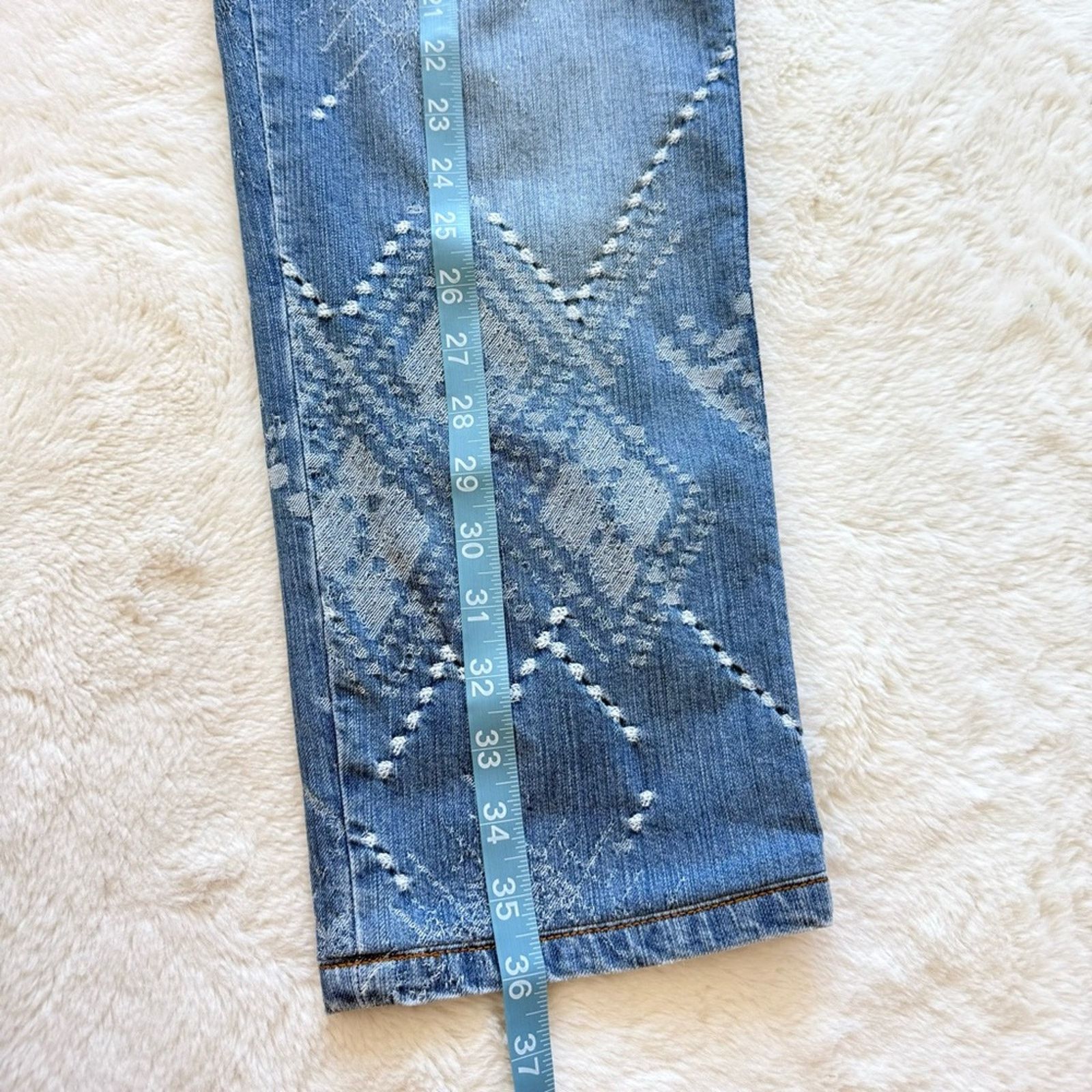 Ermanno Scervino Ermanno Scervino women crop jeans pants size 48 IT or 12 US Size 34" / US 12 / IT 48 - 8 Thumbnail