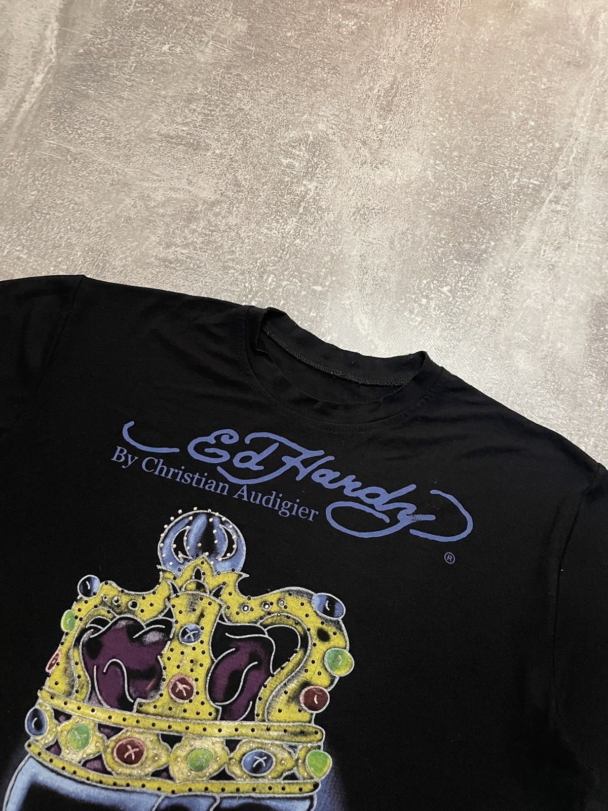 Christian Audigier Vintage Ed Hardy T-shirt Size US L / EU 52-54 / 3 - 2 Thumbnail