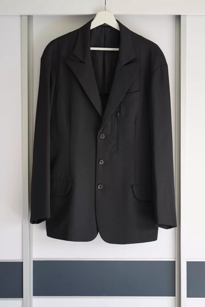 スーツ Designed and tailored by YOHJIYAMAMOTO Yohji Yamamoto Yohji Yamamoto size 2 02 aw Leather Button Zipper
