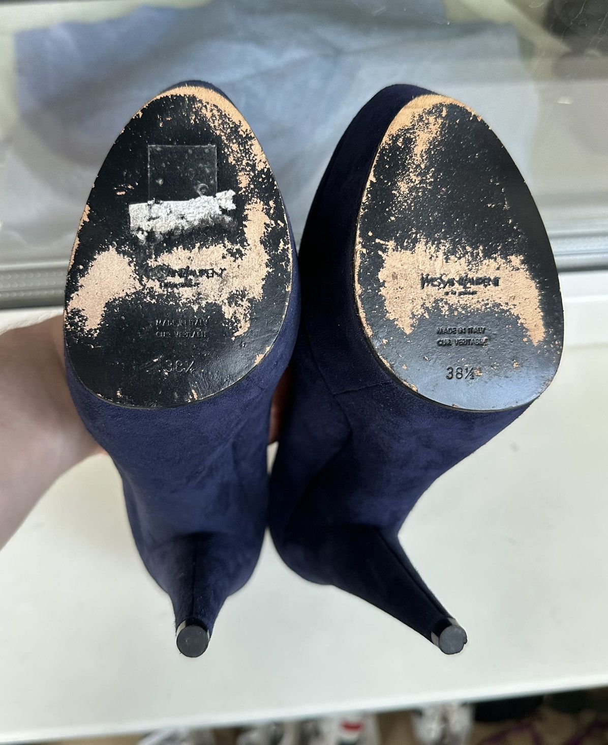 Yves Saint Laurent Rare Yves Saint Laurent Ysl Tribtoo Heels 8,5 US/ 38,5 Eur Size US 8.5 / IT 38.5 - 9 Thumbnail