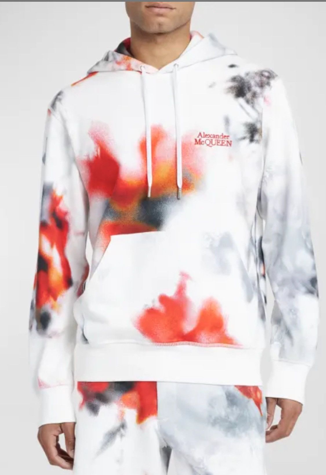 Alexander McQueen Obscured Floral hooded sweatshirt size m Size US M / EU 48-50 / 2 - 1 Thumbnail
