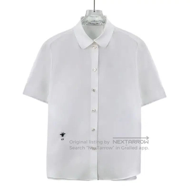 Dior Dior White Cotton Short Sleeve Shirt . Size XS / US 0-2 / IT 36-38 - 1 Thumbnail