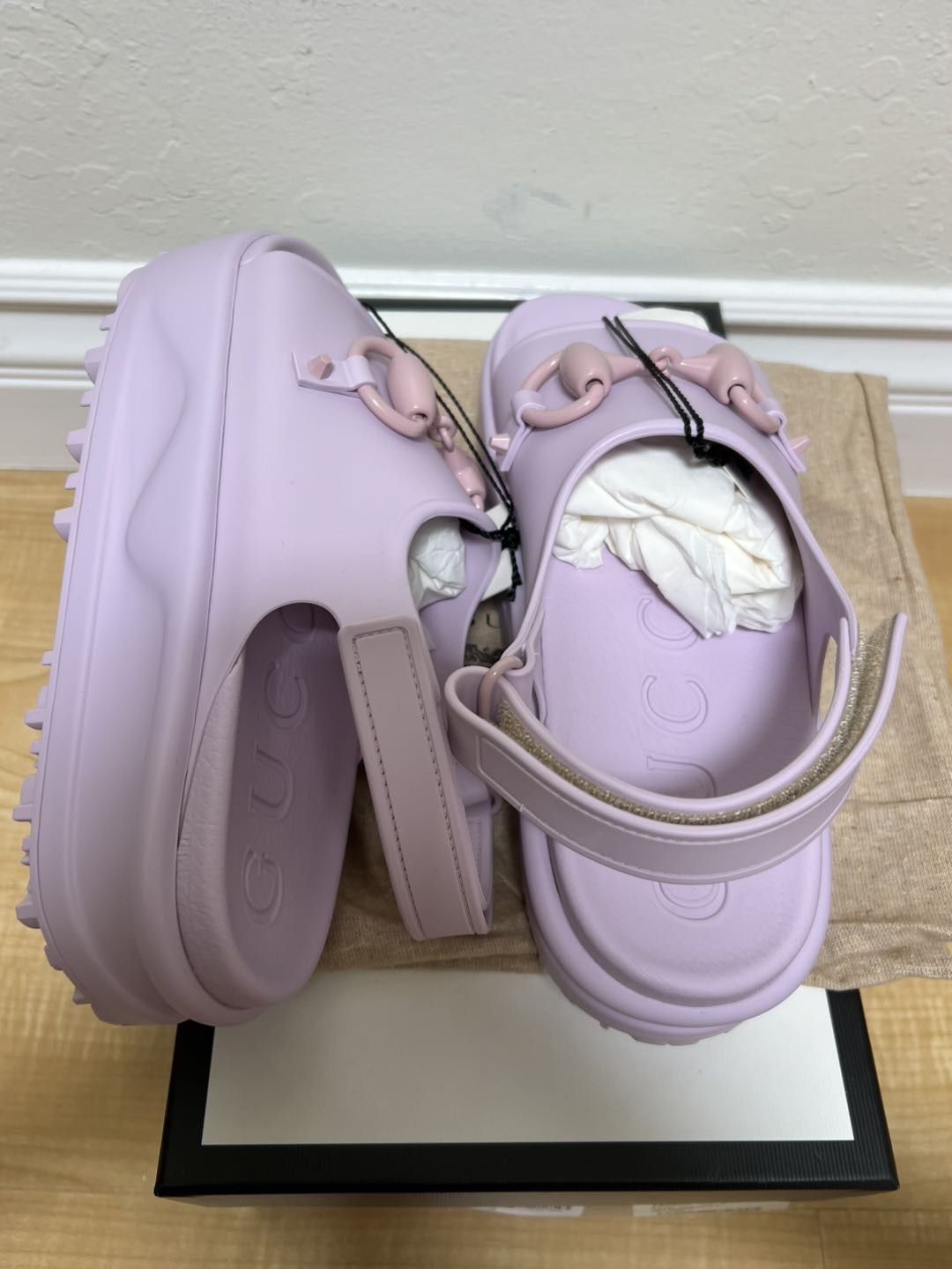 Gucci Gucci Interlocking G Platform Sandal Light Pink (Women's) Size US 9 / IT 39 - 2 Thumbnail