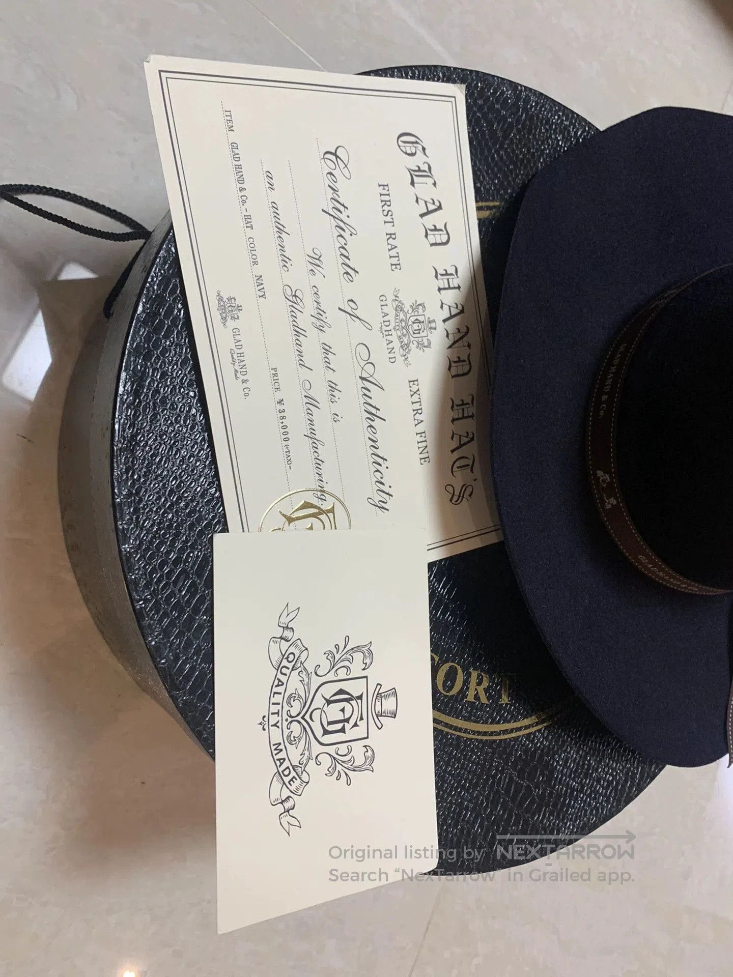 Japanese Brand Gladhand Rabbit Fur Hat Vintage Style. Size ONE SIZE - 5 Thumbnail