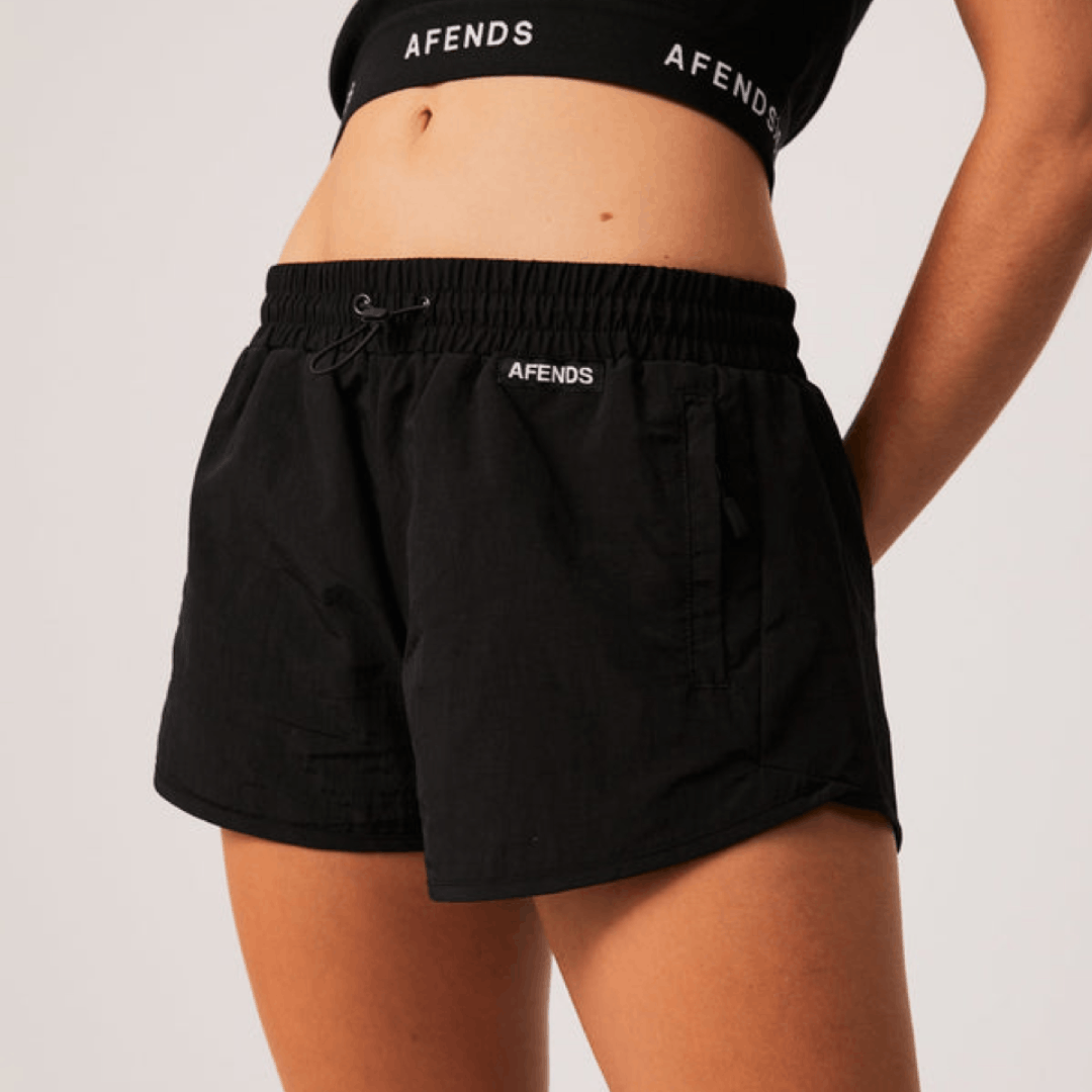 Afends NWT Afends - Pala Recycled Nylon Spray Shorts Black - Small Size 27" / US 4 / IT 40 - 5 Thumbnail
