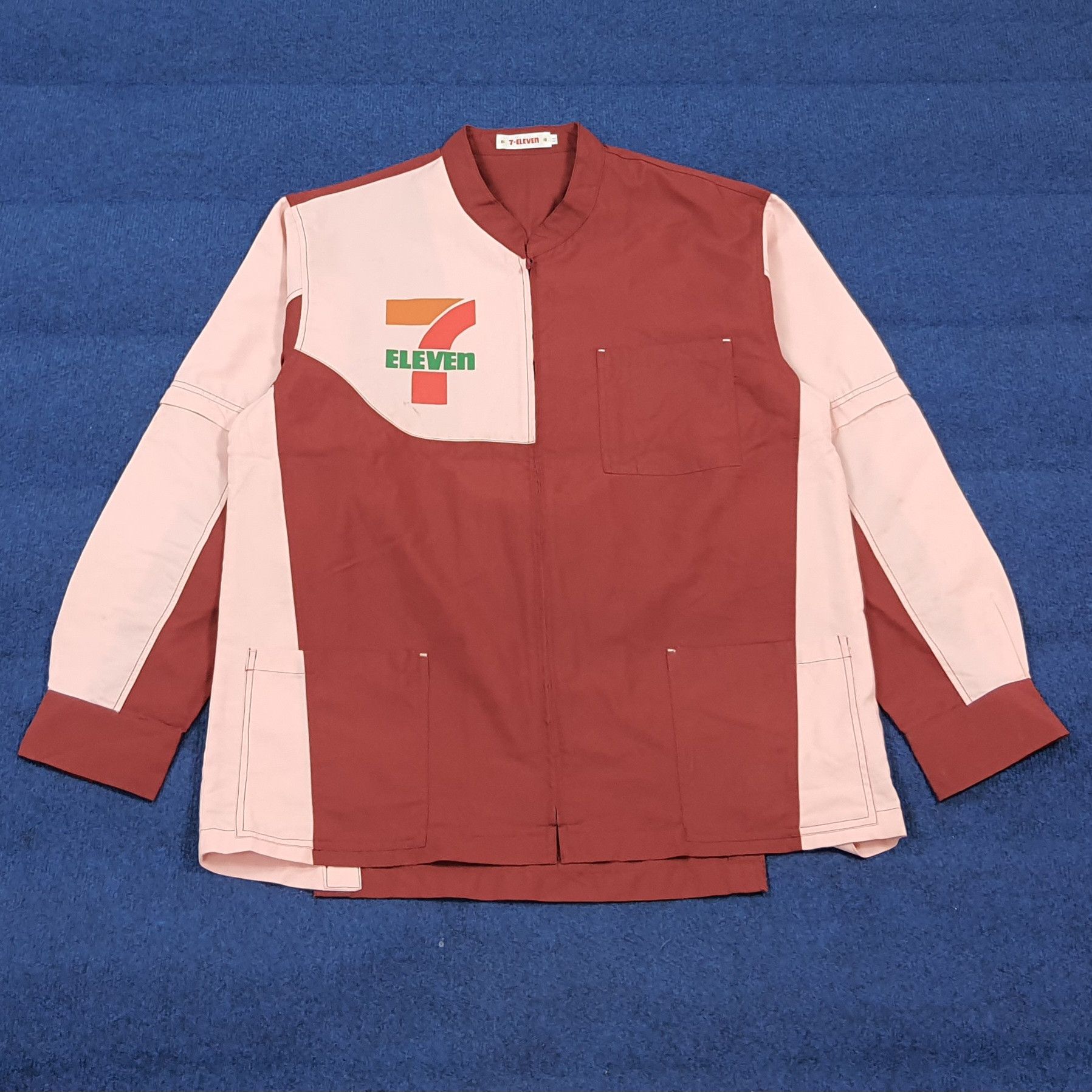 Japanese Brand Vintage 7 Eleven Japan Staff Uniform Work Jacket C299N34 Size US L / EU 52-54 / 3 - 1 Thumbnail