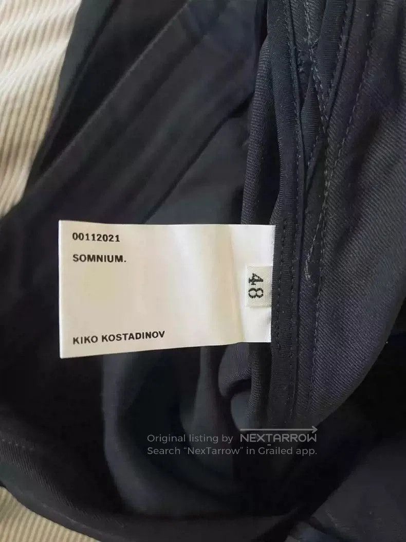 Kiko Kostadinov kiko kostadinov 22aw/22fw Rear zipper/split wide leg pants. Size US 32 / EU 48 - 4 Thumbnail