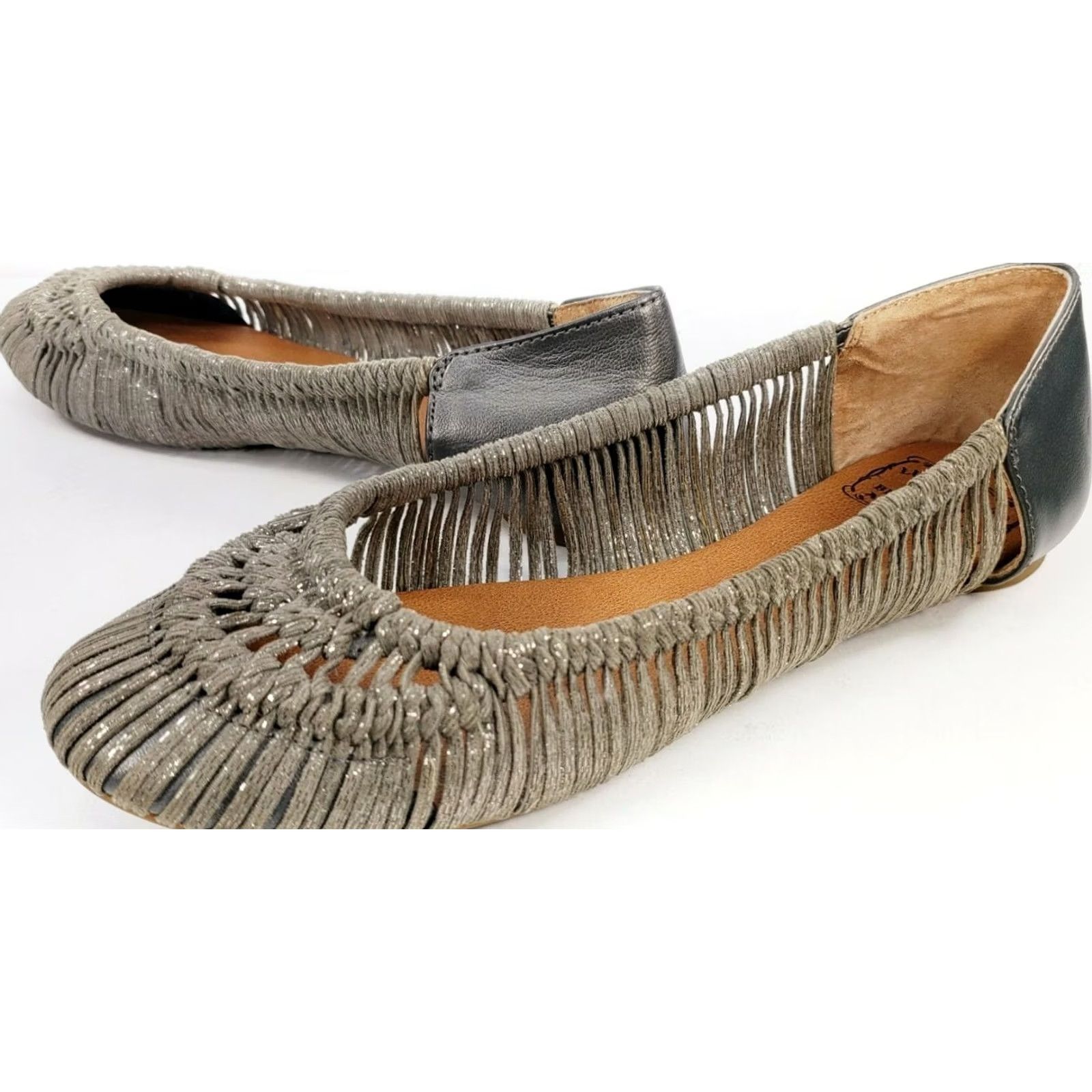Lucky Brand Lucky Brand Emmie Ballet Flats Women's Size 8.5M Dark Gray Natural Hemp Woven Flat Slip On Casual Size US 9 / IT 39 - 4 Thumbnail