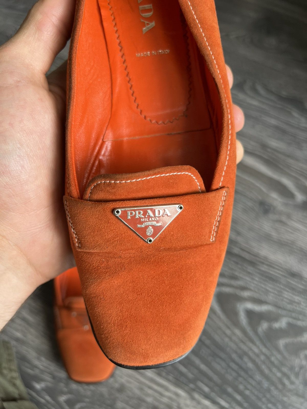 Prada Prada suede penny loafers Size US 6 / IT 36 - 5 Thumbnail