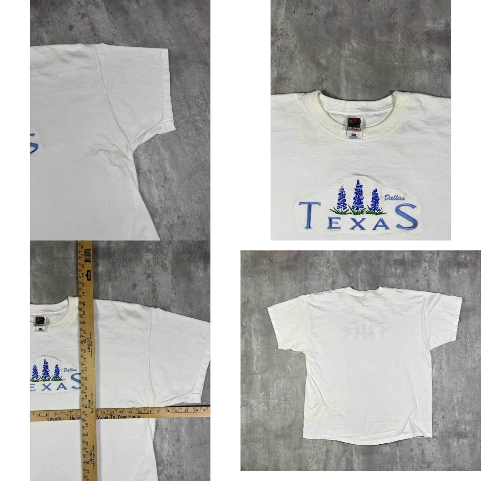 Fruit Of The Loom Vintage 90s Dallas Texas Flower T Shirt 2XL Size US XXL / EU 58 / 5 - 8 Thumbnail