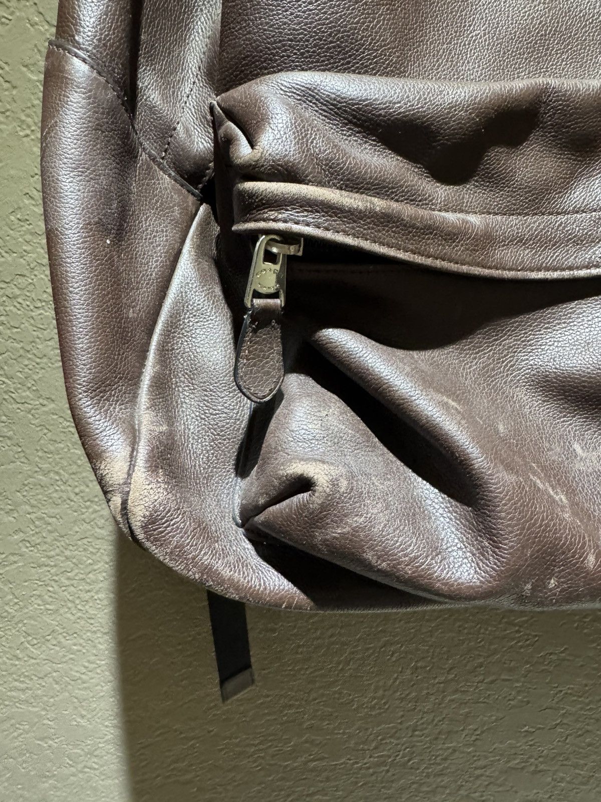 Coach 2000s Vintage Coach Leather Backpack Brown Worn Scuffs Size ONE SIZE - 2 Thumbnail