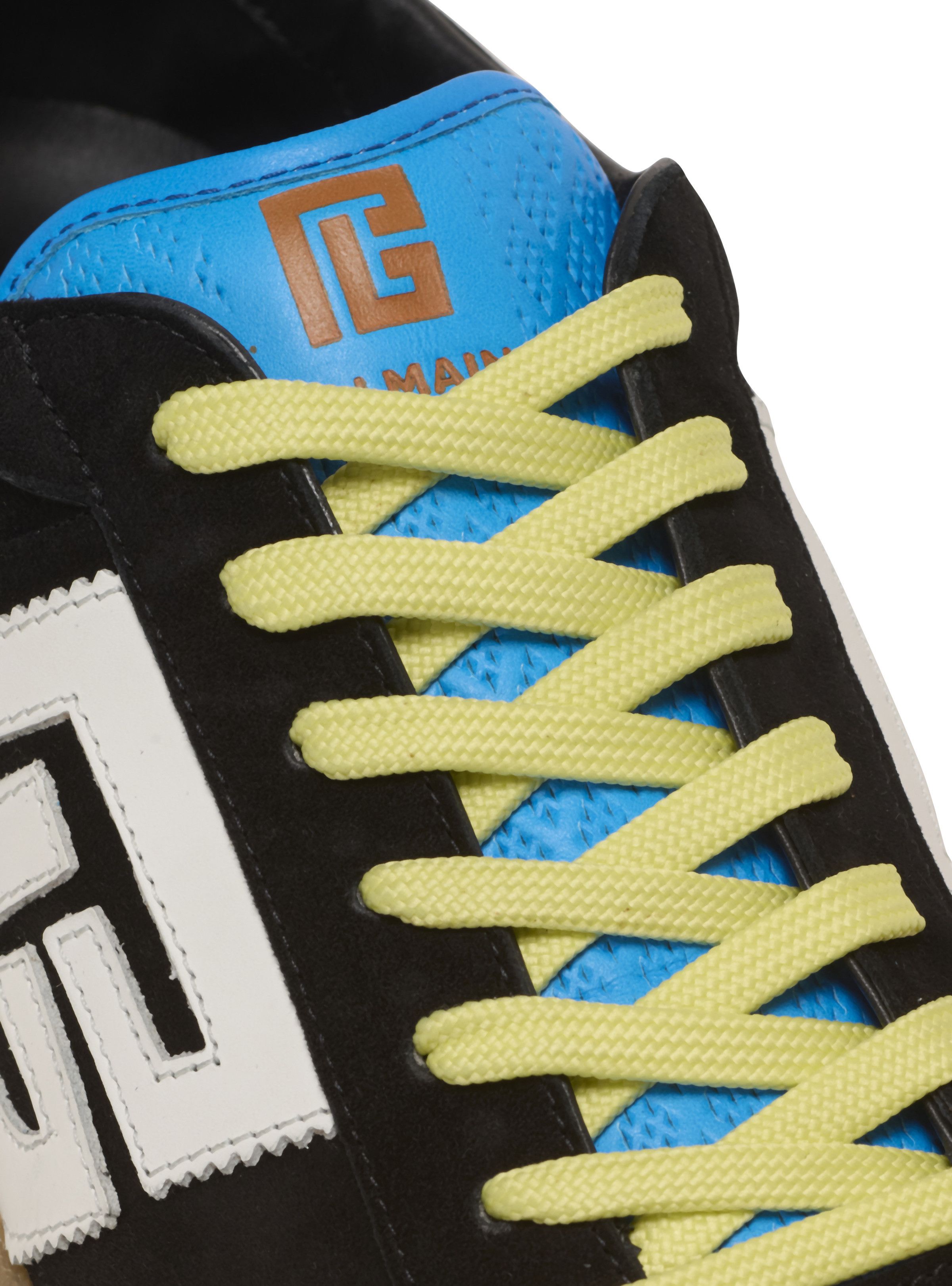 Balmain o1s1wg111025 Swan Leather Sneakers in Multicolor Size US 7 / EU 40 - 7 Thumbnail