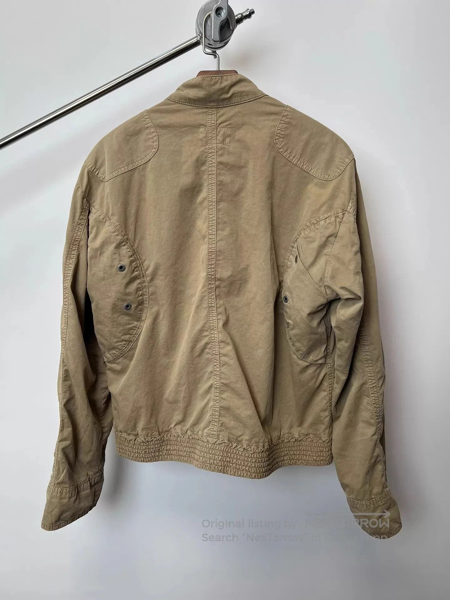 Dolce & Gabbana Beige Utility Jacket with Zip Front and Pockets. Size US L / EU 52-54 / 3 - 6 Thumbnail