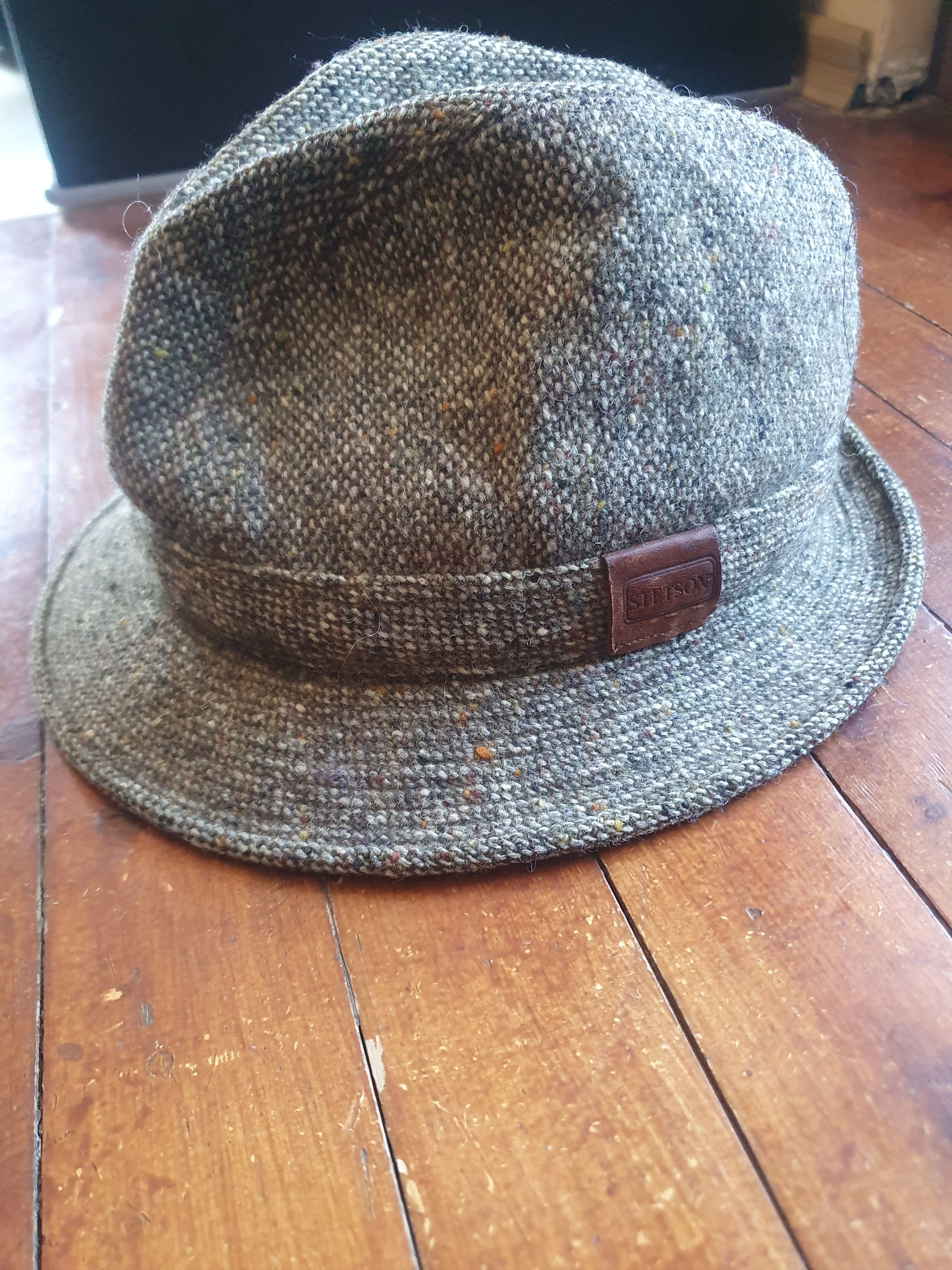 Stetson Stetson Tweet Fedora Wool Hat sz 58/ 7 1/4 Size ONE SIZE - 6 Thumbnail