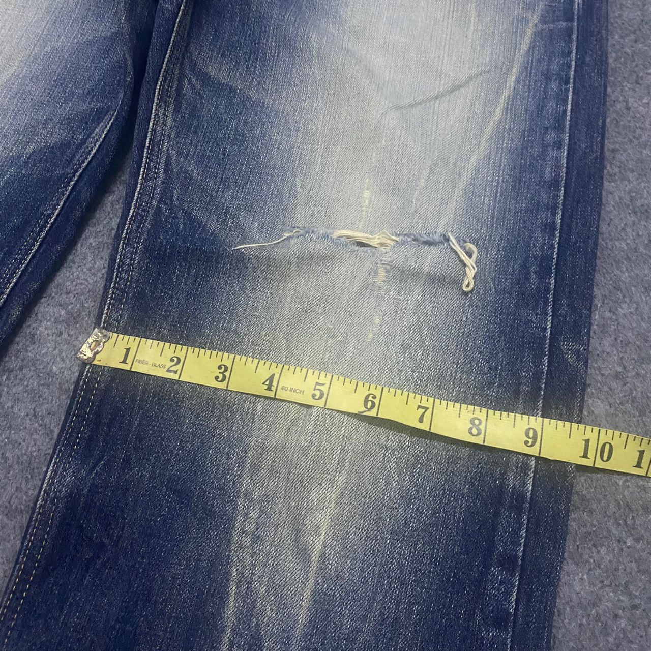 Edwin 💥Vintage Edwin Exclusive Vintage Distressed Denim Size US 33 - 7 Thumbnail