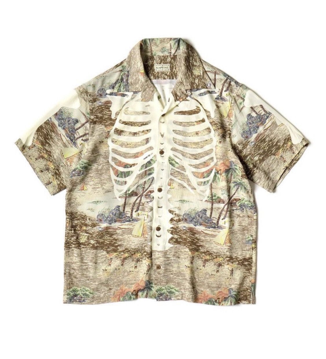 Kapital Kapital rayon Kamehameha bone Aloha shirt Size US XL / EU 56 / 4 - 1 Thumbnail