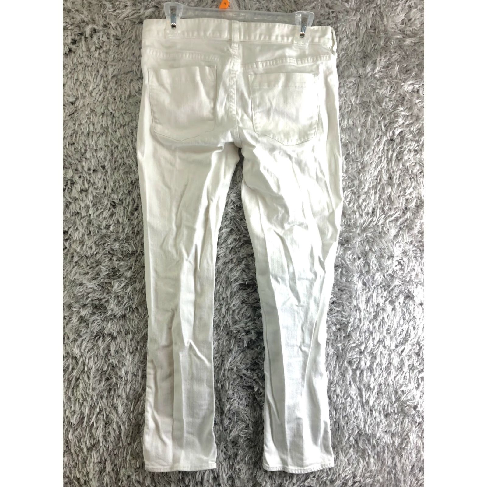 J.Crew J.Crew Matchstick Womens Size 28 Mid Rise Straight Leg White Denim Jeans Jeans Womens 28 White Denim Size 28" / US 6 / IT 42 - 5 Thumbnail