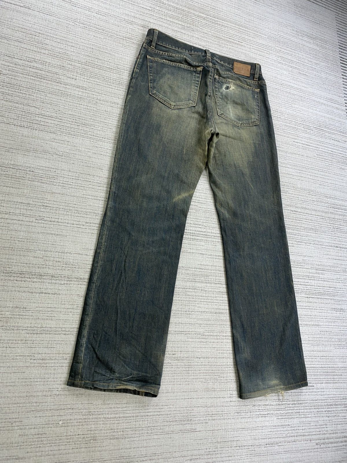 Gap × Le Grande Bleu (L.G.B.) × Vintage Vintage 90s Gap USA Straight Fit Distressed Pants Size US 34 / EU 50 - 9 Thumbnail
