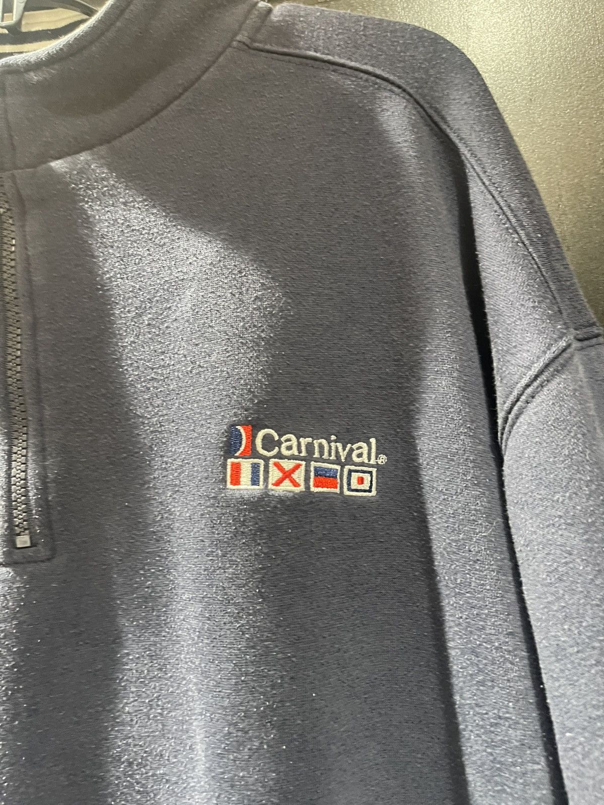 Other Vintage Carnival Cruise Lines Embroidered 1/4 Zip Pullover Size US XL / EU 56 / 4 - 2 Thumbnail