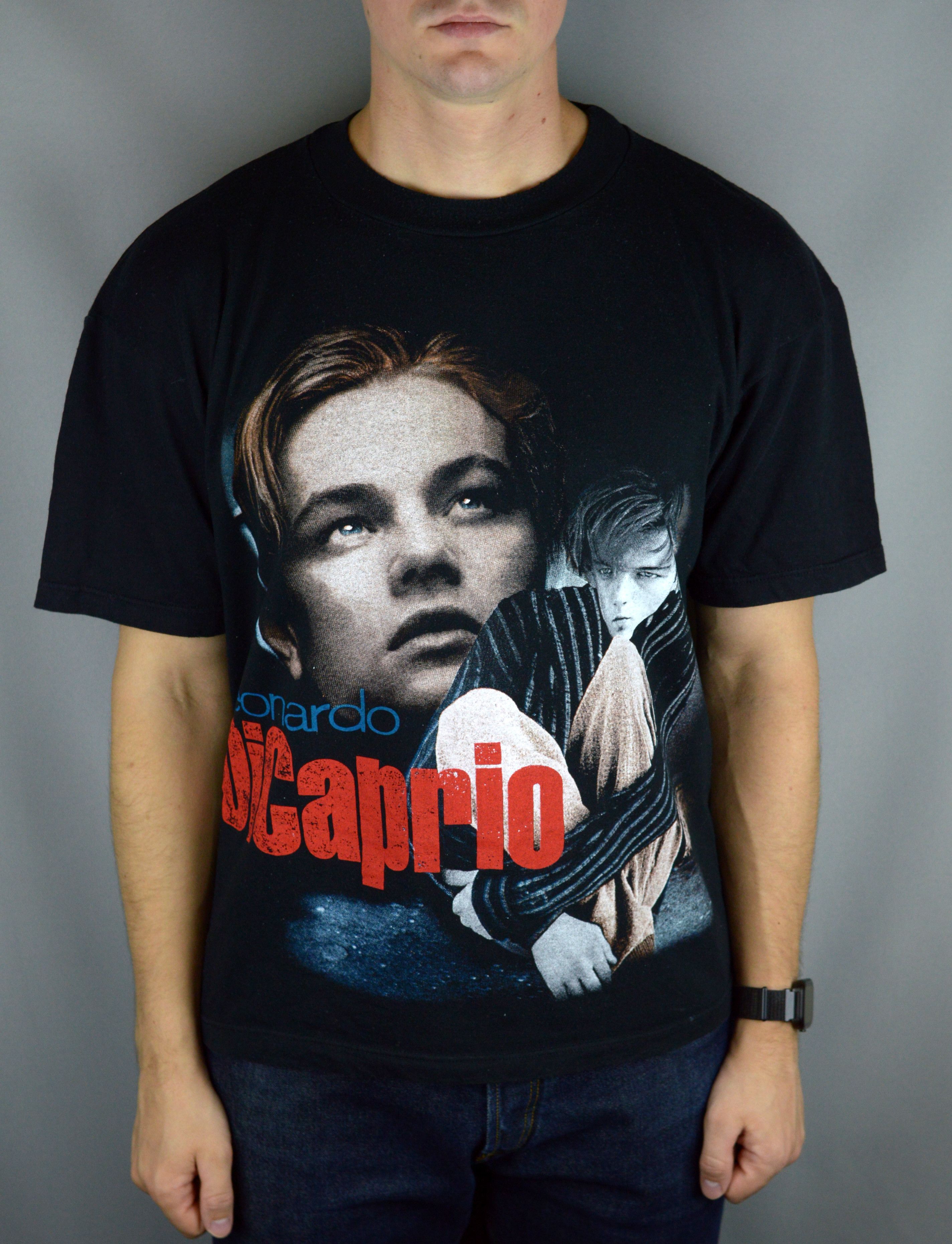 Vintage Vintage leonardo Di Caprio 90s t shirt Size US L / EU 52-54 / 3 - 1 Thumbnail
