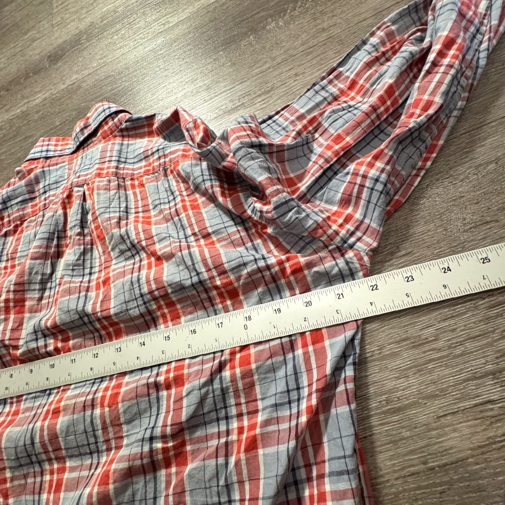 J.Crew J.CREW Shirt Mens M Plaid Light Chambray Cotton Button-Up Adult Size US M / EU 48-50 / 2 - 6 Thumbnail