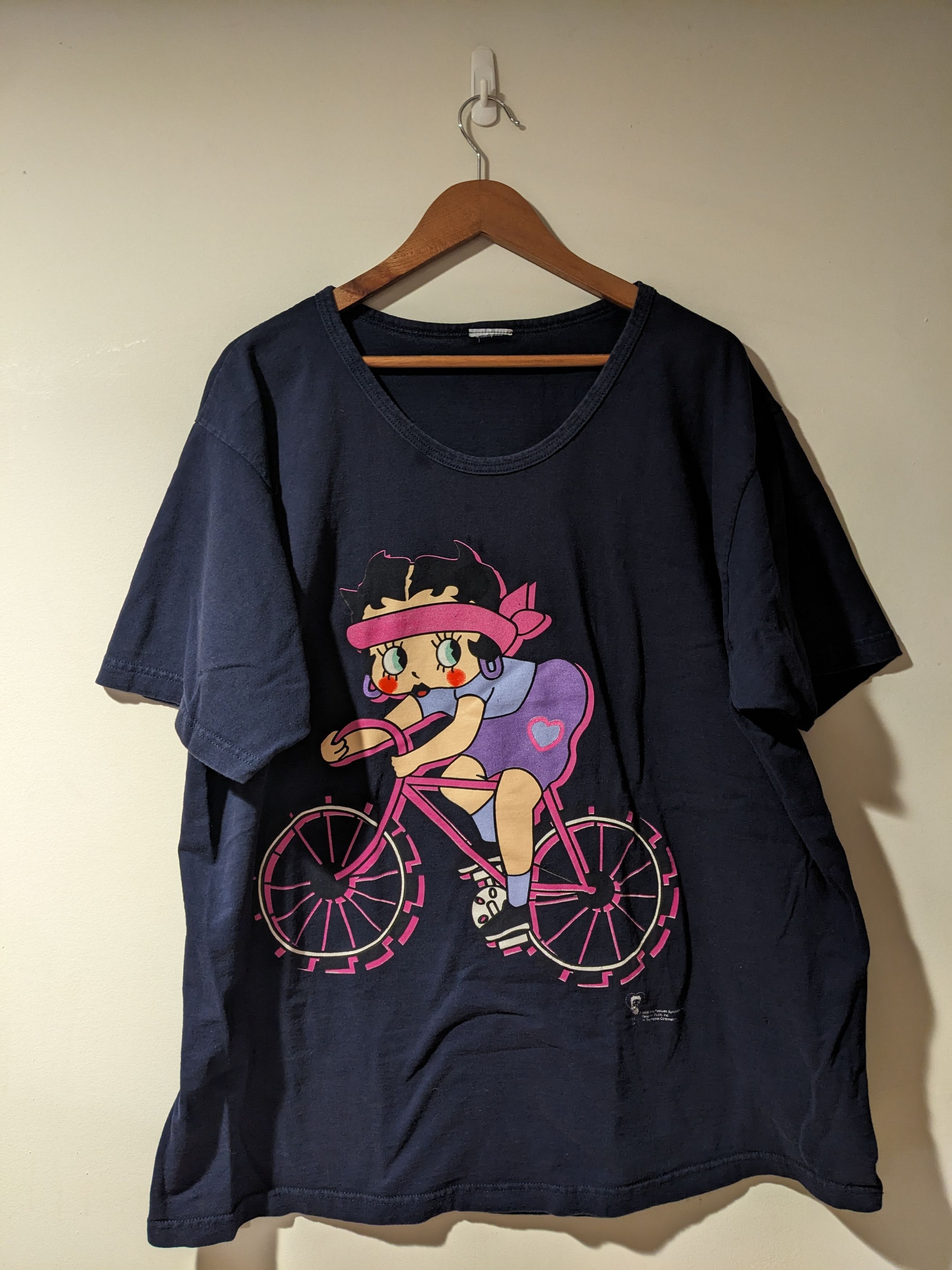 Vintage 1998 Betty Boop Bicycle Work Out XX-Large T-Shirt