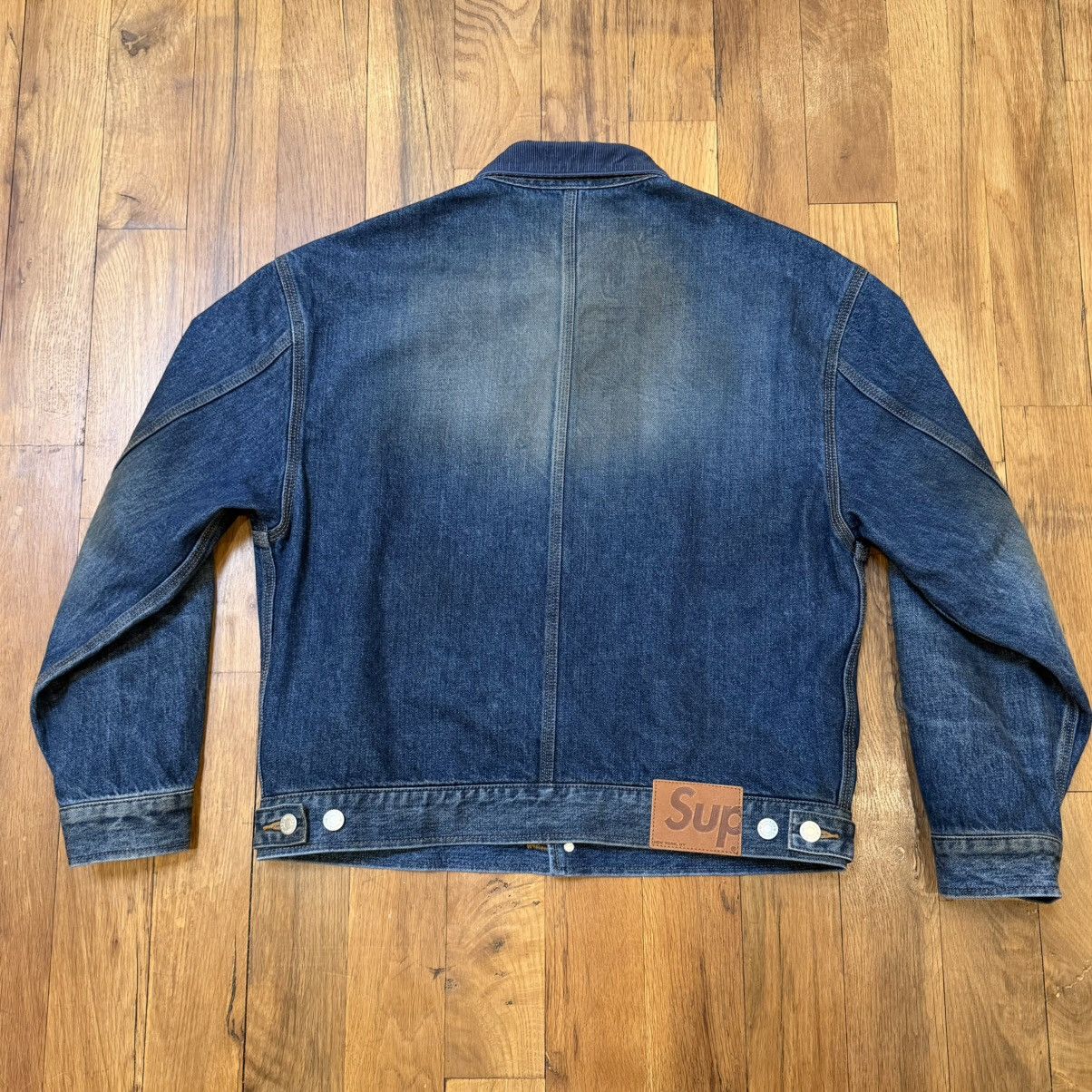 Supreme Supreme Distressed Selvedge Trucker Jacket (FW25) Size US S / EU 44-46 / 1 - 2 Thumbnail