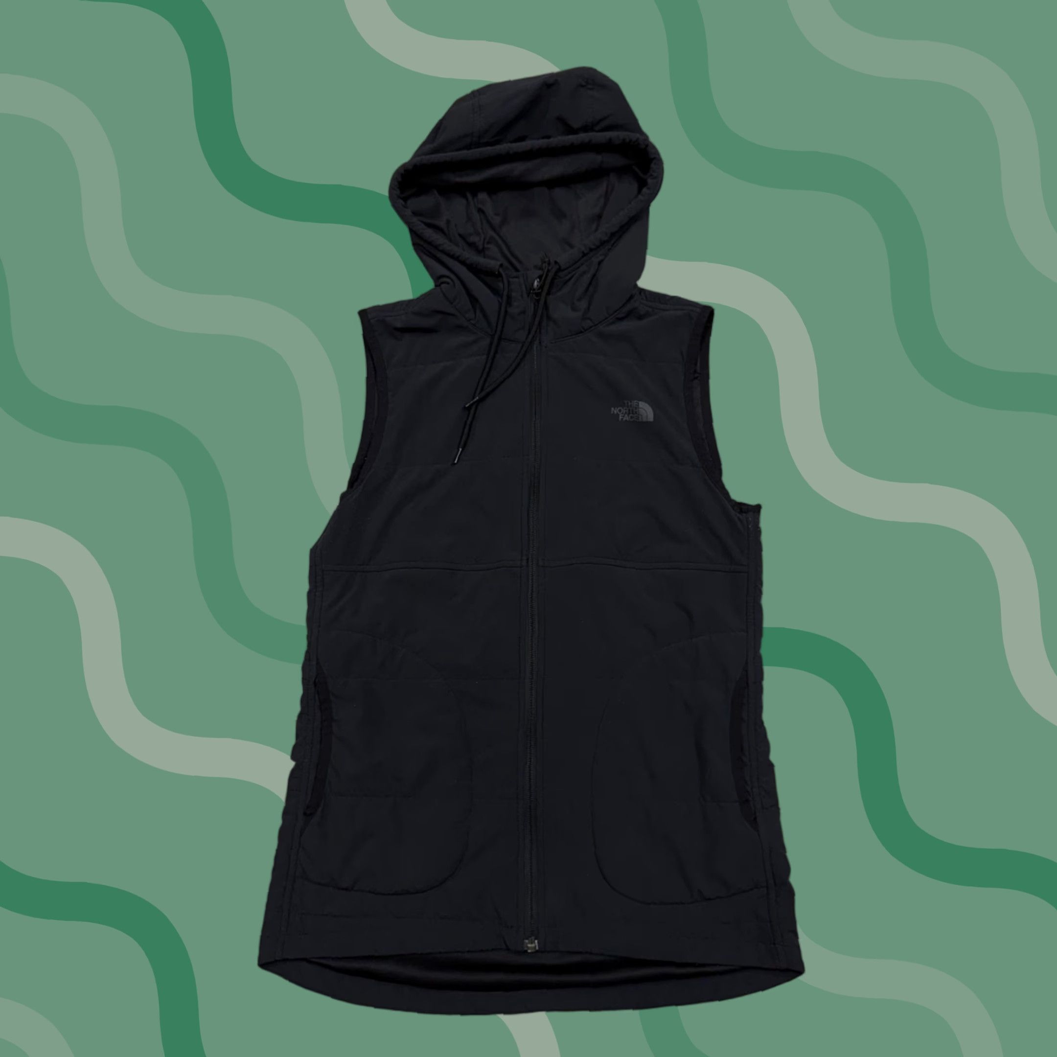 The North Face VEST The North Face Womens XS Black Hooded Softshell Full Zip Insulated Warm Size XS / US 0-2 / IT 36-38 - 1 Thumbnail