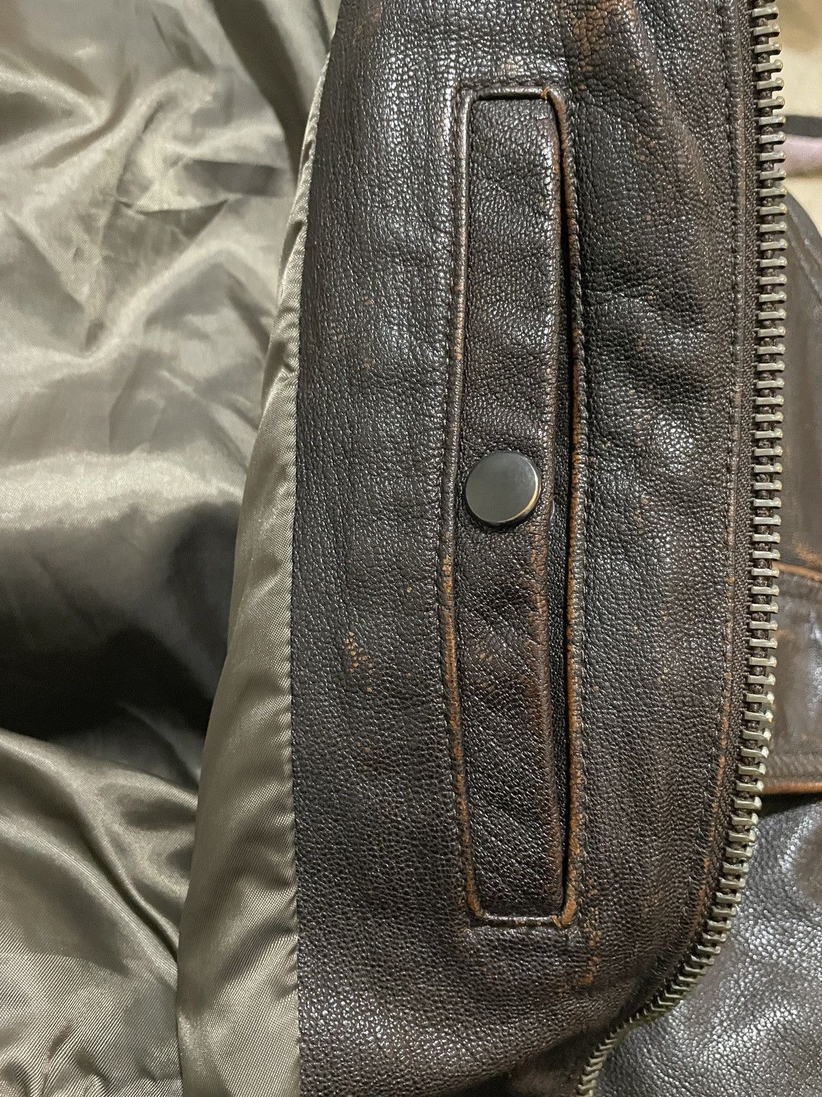 Cockpit USA US Navy Pilot G-1 Leather Flight Jacket The Cockpit Sz L Size US L / EU 52-54 / 3 - 7 Thumbnail