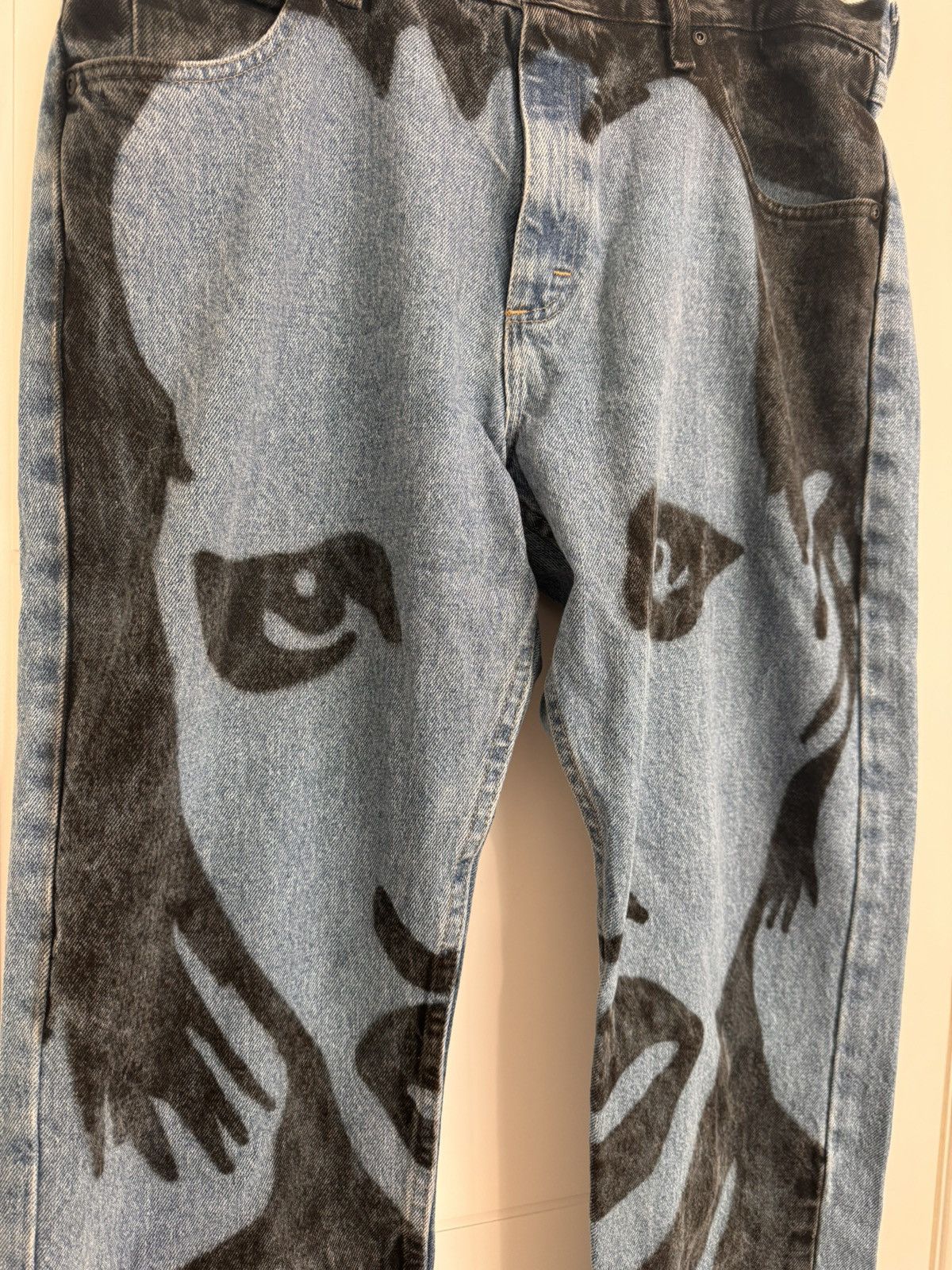 Other Belacartes ‘’Marilyn Manson’ Airbrushed Jeans - 36 Size US 36 / EU 52 - 5 Thumbnail