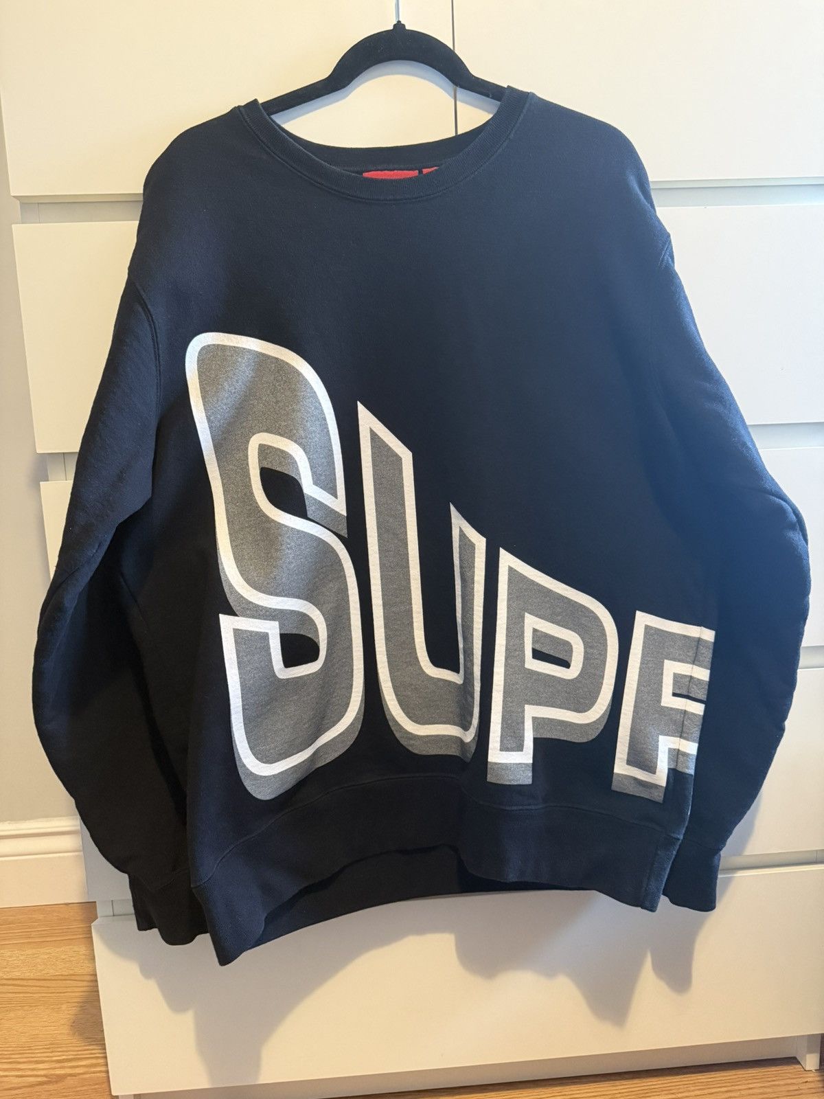 Supreme Supreme Side Arch Crewneck Black Size US L / EU 52-54 / 3 - 1 Thumbnail