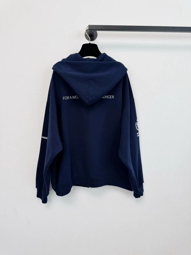 Balenciaga Balenciaga Navy blue coat Size S / US 4 / IT 40 - 4 Thumbnail
