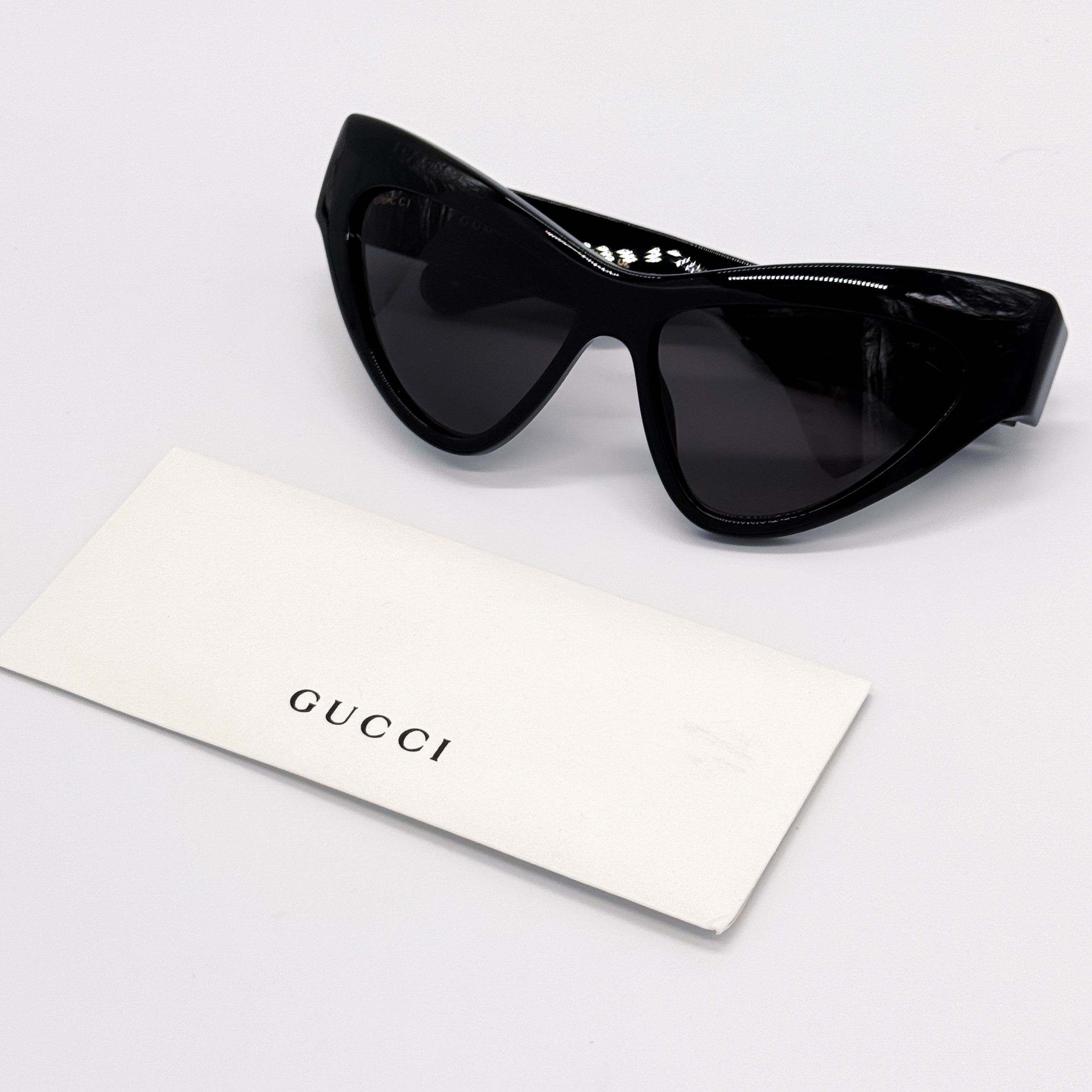 Gucci NEW GUCCI GG1294S 001 WOMEN SHINY BLACK CAT EYE SUNGLASSES Size ONE SIZE - 10 Thumbnail
